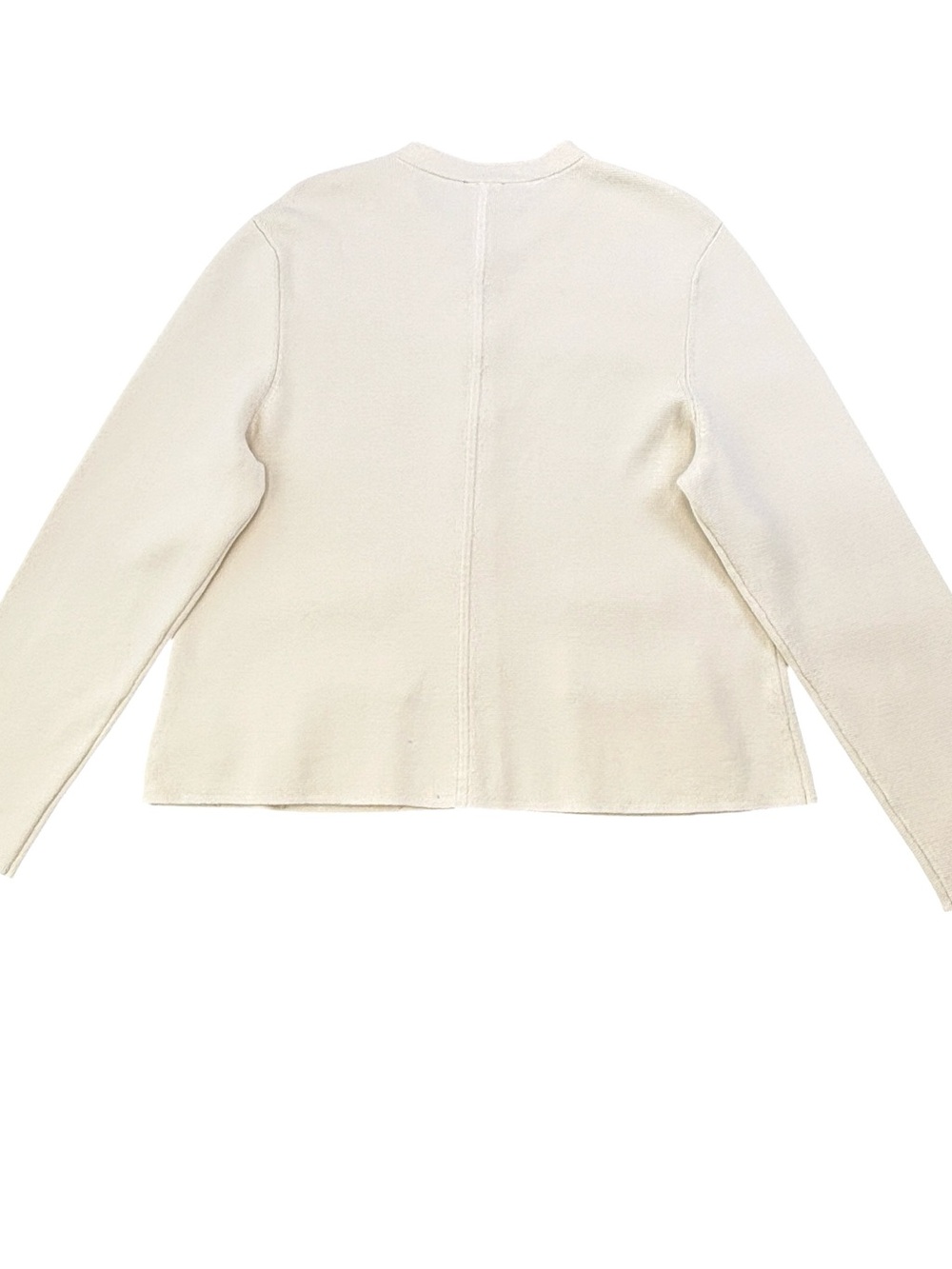 Talbots Ivory Button-Front Knit Cardigan - Picture 6 of 10